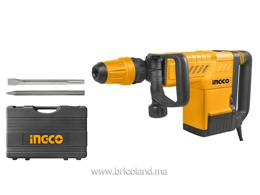 Marteau burineur 10KG 1500W + 2 burins offerts - INGCO-0
