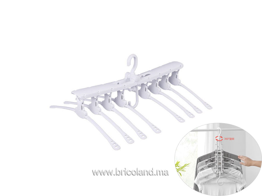 Sèche linge avec cintre 8-en-1 360°-0