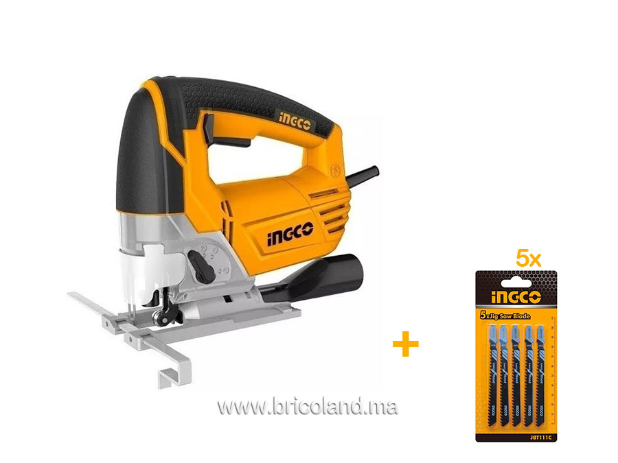 Scie sauteuse JS6508 + 5 lames offertes - INGCO-0