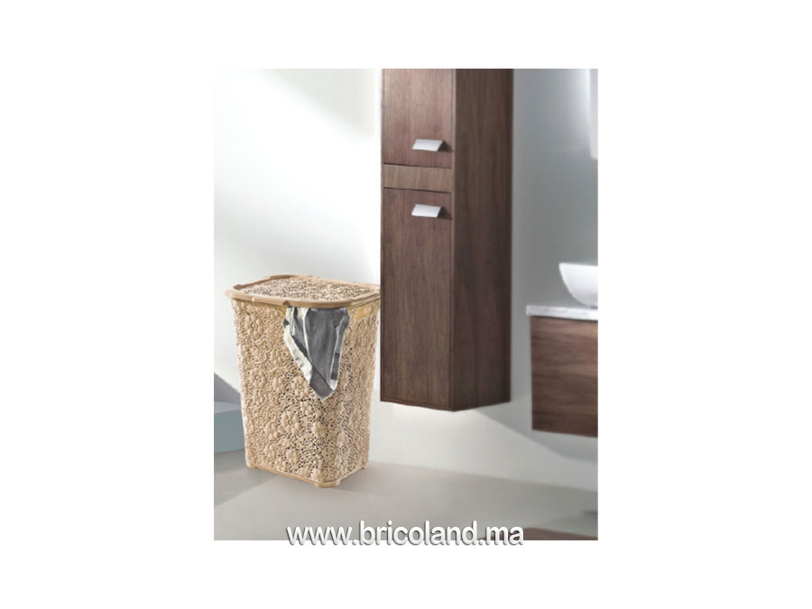 Panier à linge en plastique Motif 50L-10658
