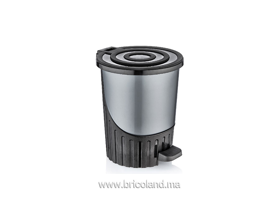 Poubelle à pédale en plastique 8 litres-0