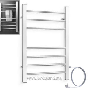Sèche serviette électrique murale chrome-0