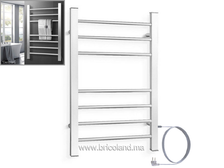 Sèche serviette électrique murale chrome-0
