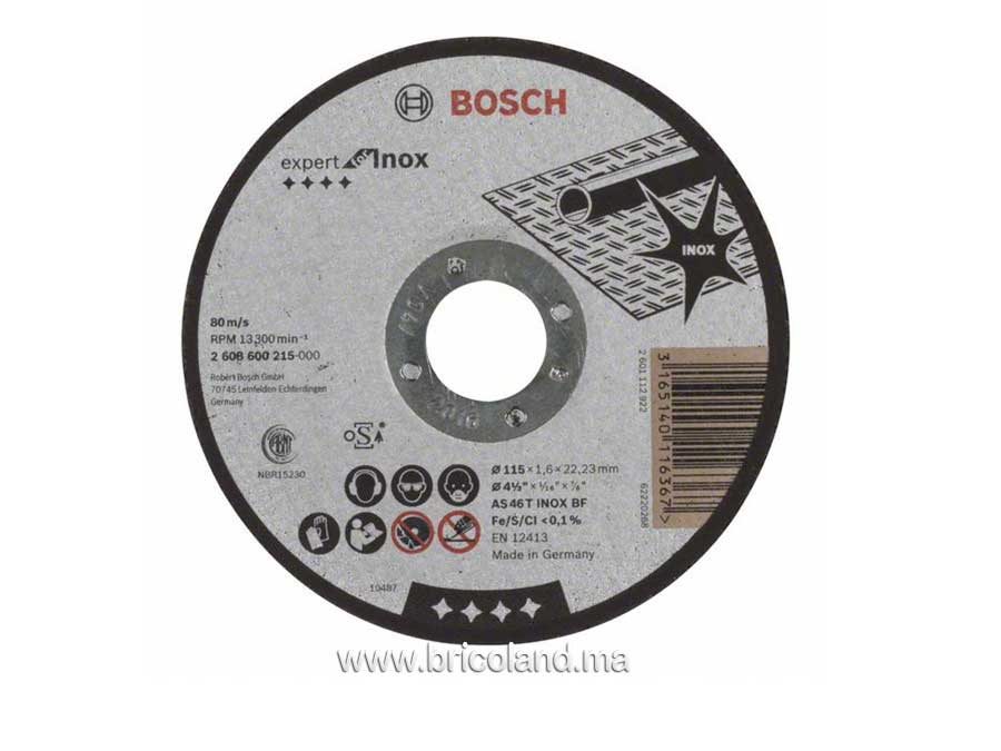 Disque à tronçonner à moyeu plat Expert for Inox - 115 x 1 mm - Bosch-0