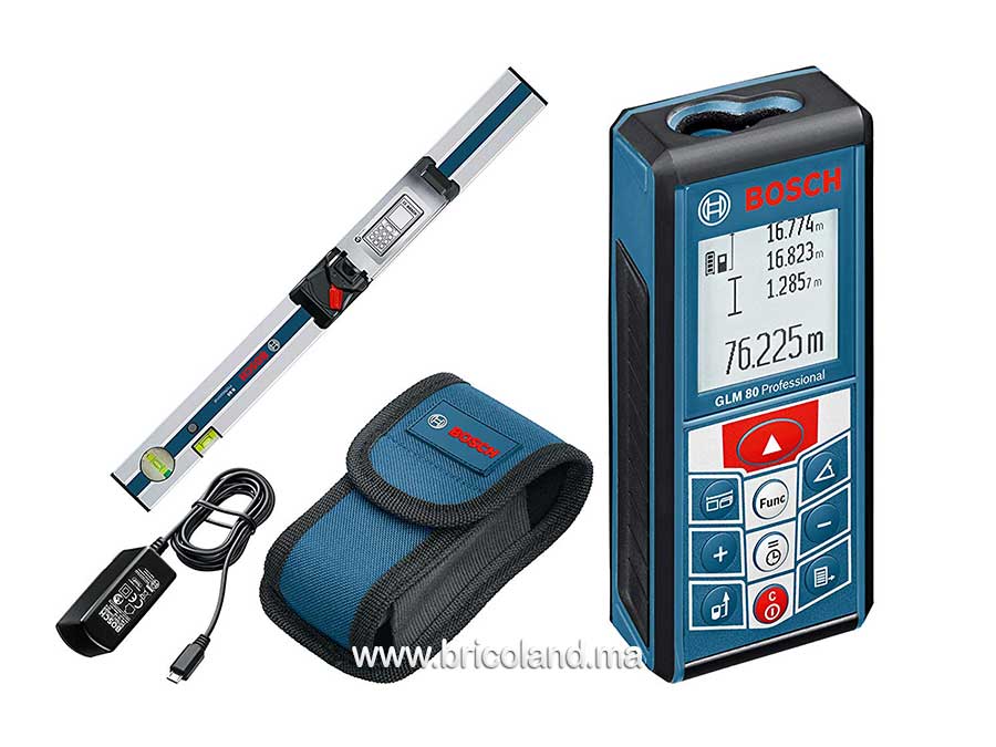 Télémètre laser GLM 80 Professional + Rail R 60 - Bosch-0