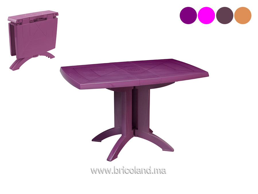 Table de jardin pliante Vega 118 cm-0