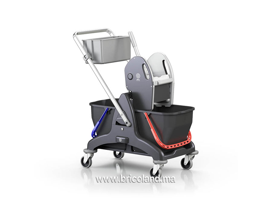 Chariot de ménage sans sac 2x15 litres - IPC-0