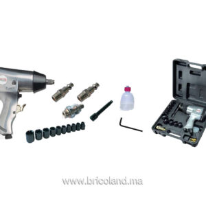 Clé a choc 1/2" + 16 accessoires - Comaria-0