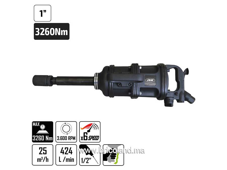 Clé à choc pneumatique pour poids lourd - JBM-10969