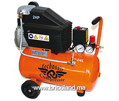 Compresseur d'air 24 litres 2 HP Direct - Techno-Air-thumbnail