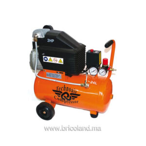 Compresseur d'air 24 litres 2 HP Direct - Techno-Air-0