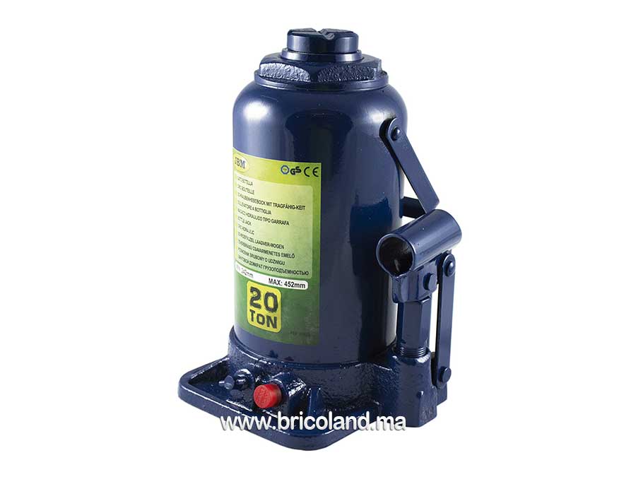 Cric bouteille hydraulique 20 Tonnes - JBM-0