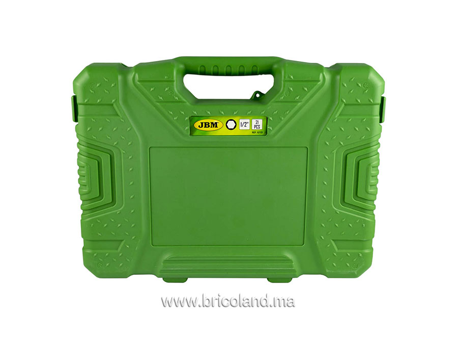 Coffret à douille 1/2" 21 pièces HEX - JBM-11019