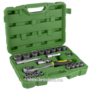 Coffret à douille 1/2" 21 pièces HEX - JBM-0
