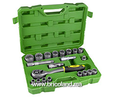 Coffret à douille 1/2" 21 pièces SPLINE - JBM-thumbnail