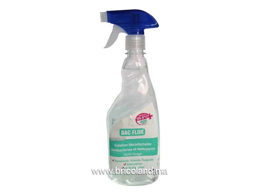 Désinfectant antibactérien de nettoyage liquide 750ml - BAC FLOR-0
