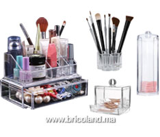Pack 4 organisateurs de maquillage transparent-thumbnail