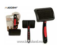 Brosse de toilettage poils métal souple medium.-thumbnail