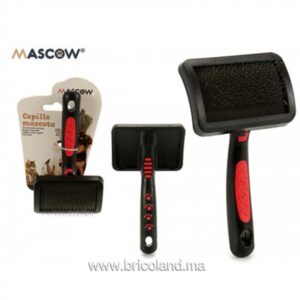 Brosse de toilettage poils métal souple medium.-0