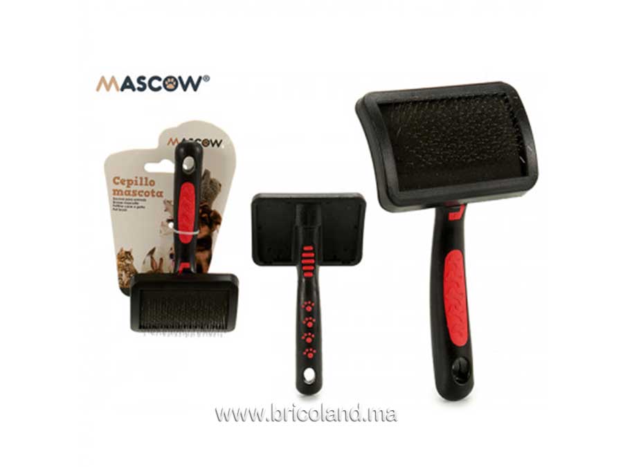 Brosse de toilettage poils métal souple medium.-0