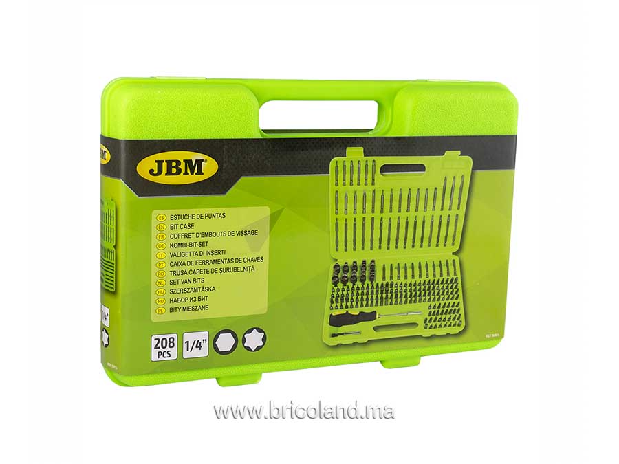 Coffret d'embouts 208 pcs - JBM-11248