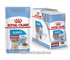 Medium Puppy en sauce 10 x 140g pour chiots - Royal canin-thumbnail
