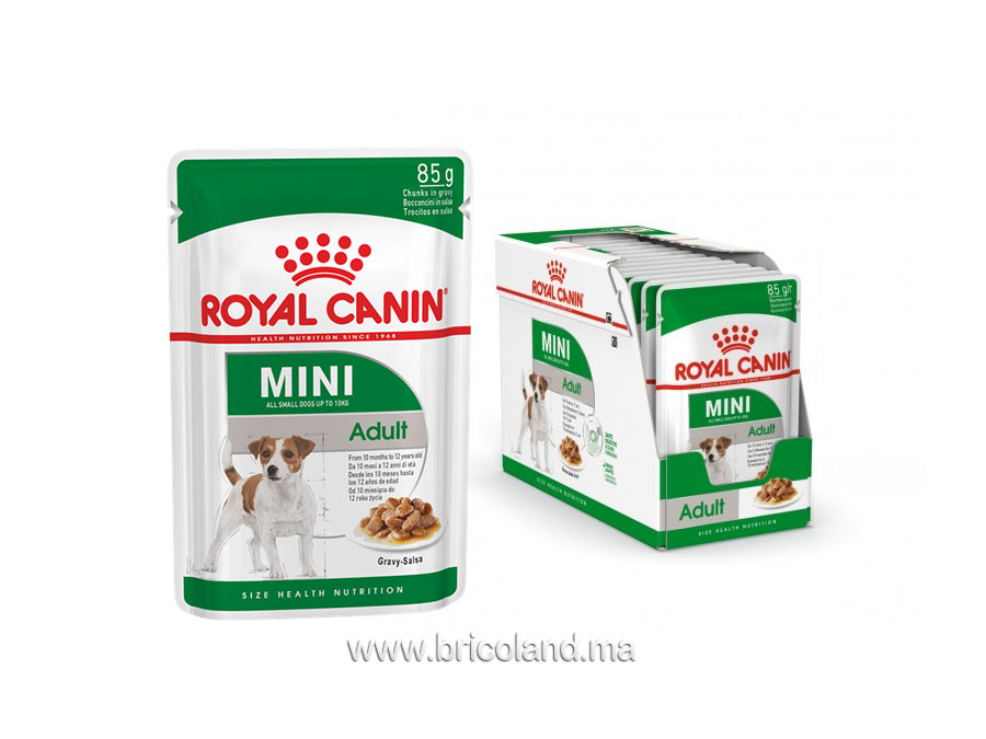 Mini adult en sauce 12 x 85g pour chien adult - Royal canin-0
