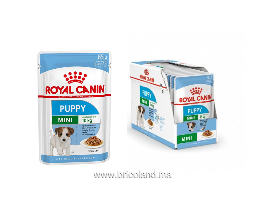 Mini puppy en sauce 12 x 85g pour chiots - Royal canin-0