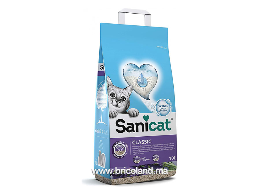 Litière minérale parfumée SANICAT 10L-0