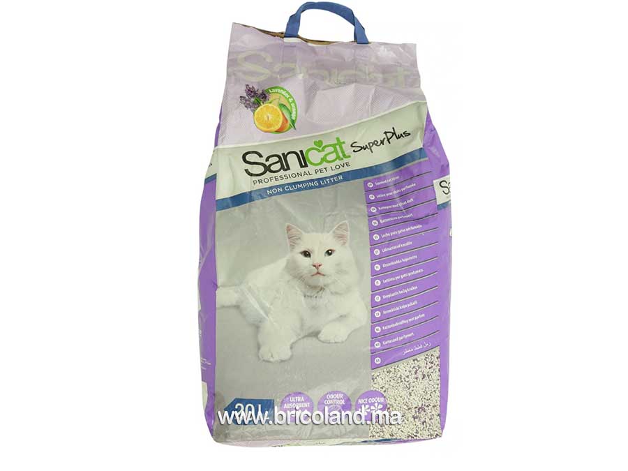 Litière minérale parfumée SANICAT 20L-0