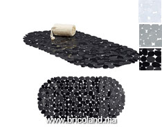 Tapis salle de bain antidérapant motif galet 67x35-thumbnail
