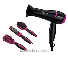 Ensemble sèche cheveux 2200W + 3 brosses TCO-6074 - Techwood-thumbnail