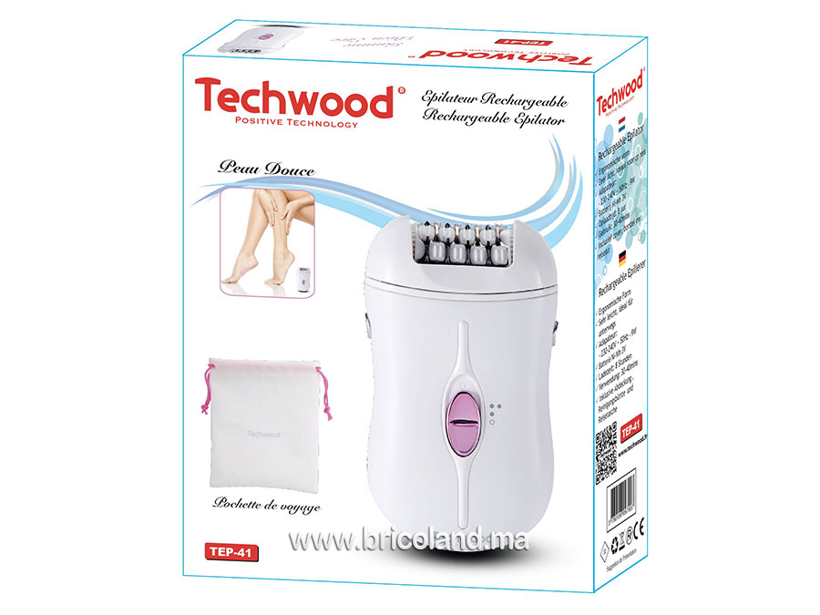 Epilateur rechargeable 3V TEP-41 - Techwood-0