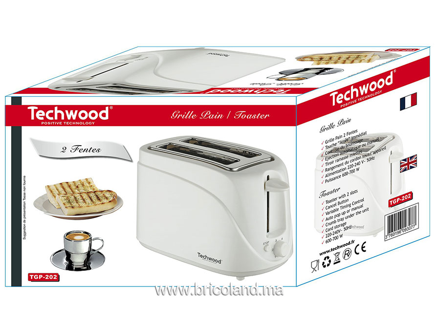 Grille pain TGP-202 - Techwood-11745