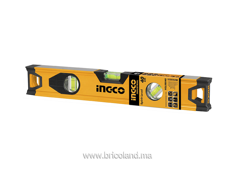 Niveau à bulles aluminium 40cm HSL08040 - INGCO-0