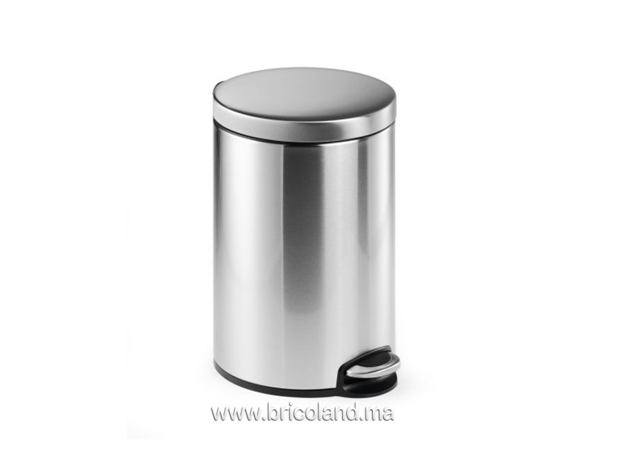 Poubelle à pédale en acier inoxydable 16L-0