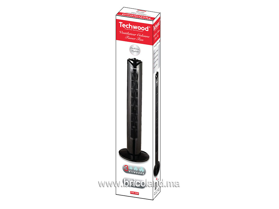 Ventilateur colonne 80cm TVC-626 - Techwood-0