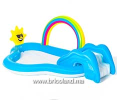 Aire de jeux avec pataugeoire Rainbow 'n Shine 257 x 145 x 91 cm-thumbnail