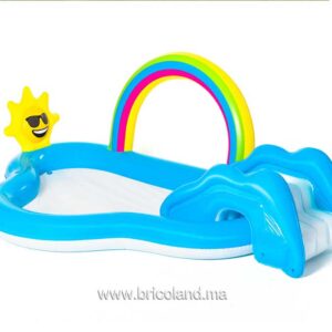 Aire de jeux avec pataugeoire Rainbow 'n Shine 257 x 145 x 91 cm-0