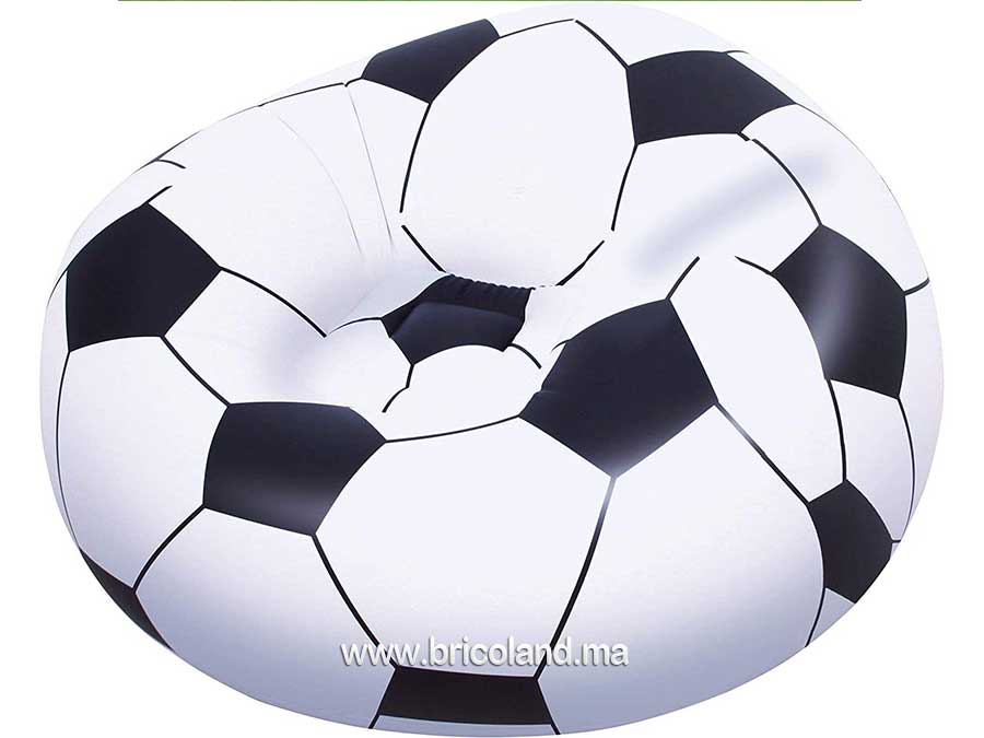 Coussin gonflable ballon de football Up In & Over 114 x 112 x 66 cm - Bestway-0