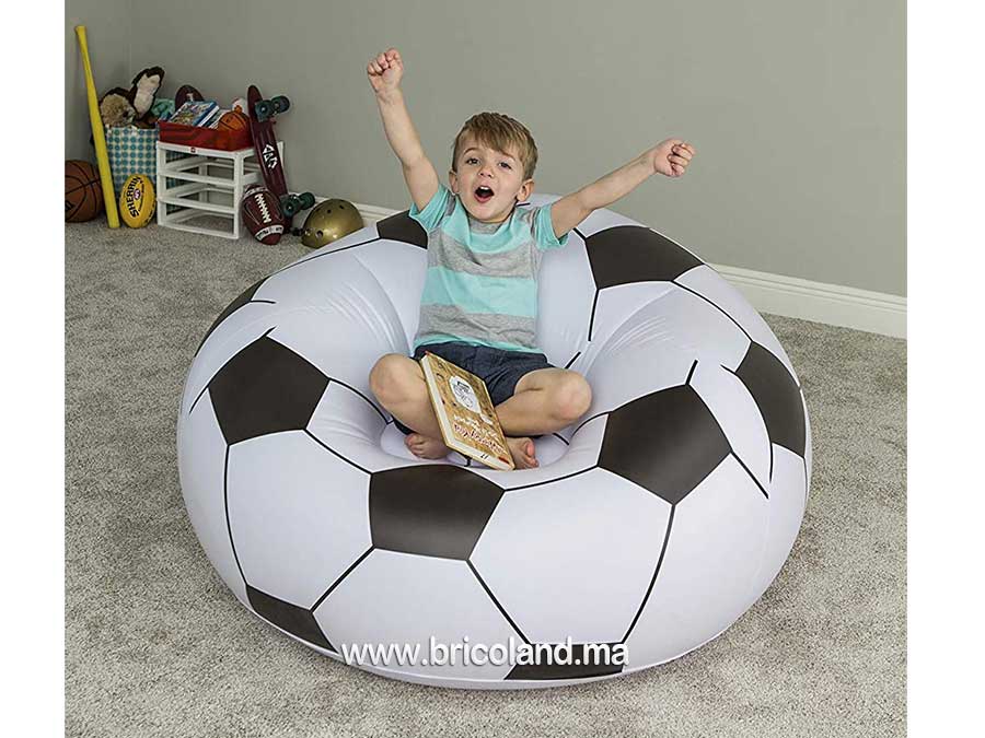 Coussin gonflable ballon de football Up In & Over 114 x 112 x 66 cm - Bestway-12017