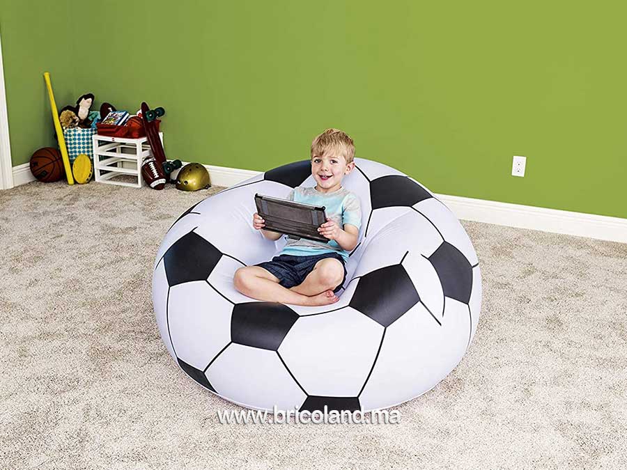 Coussin gonflable ballon de football Up In & Over 114 x 112 x 66 cm - Bestway-12016