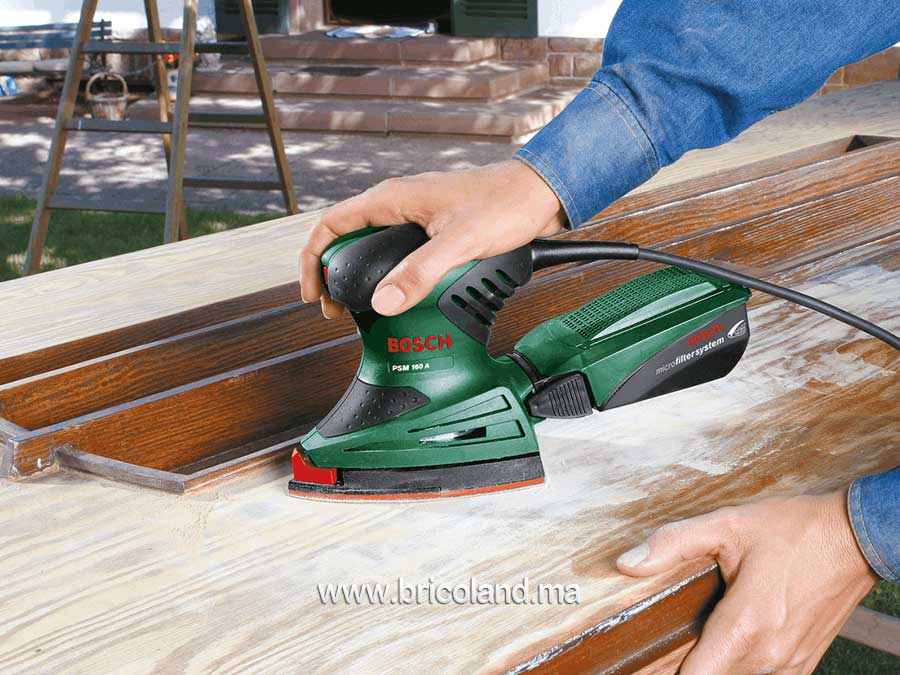 Ponceuse Multi PSM 160 A + 25 feuilles abrasifs - Bosch-12296