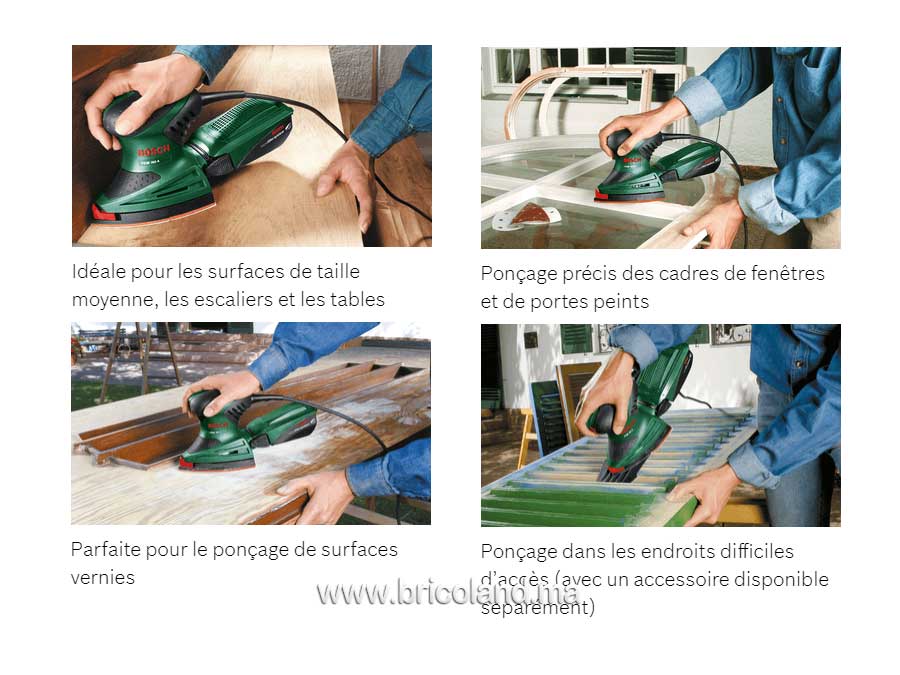 Ponceuse Multi PSM 160 A + 25 feuilles abrasifs - Bosch-12301