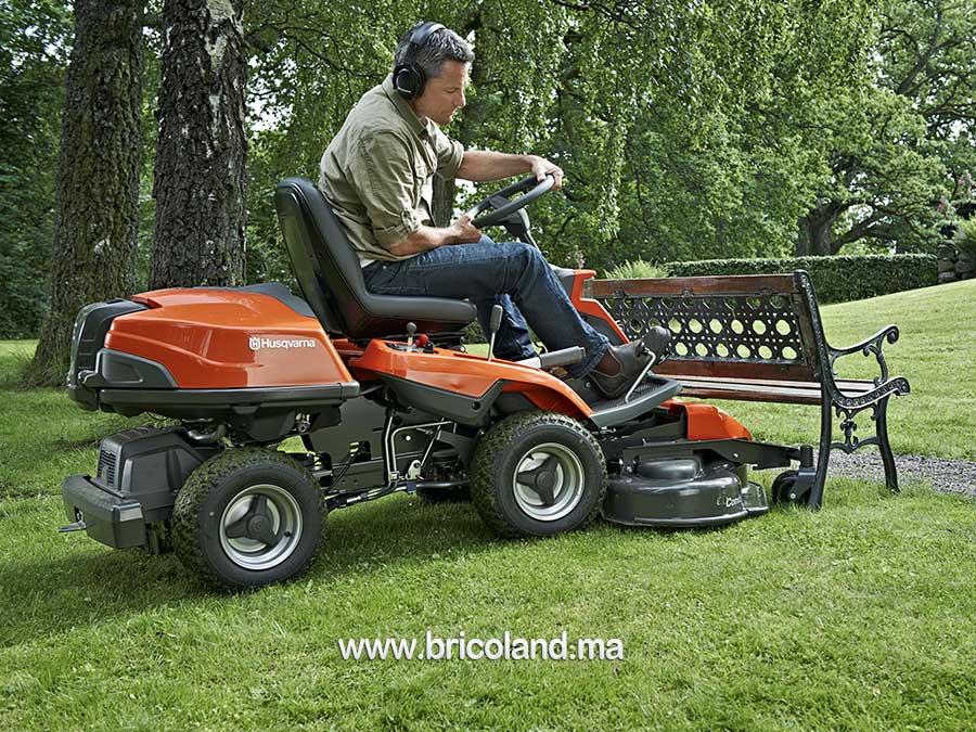 Tondeuse autoportée Rider R214TC - Husqvarna-11981