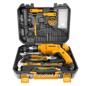 Coffret 115 outils accessoires et perceuse 650W - INGCO-0
