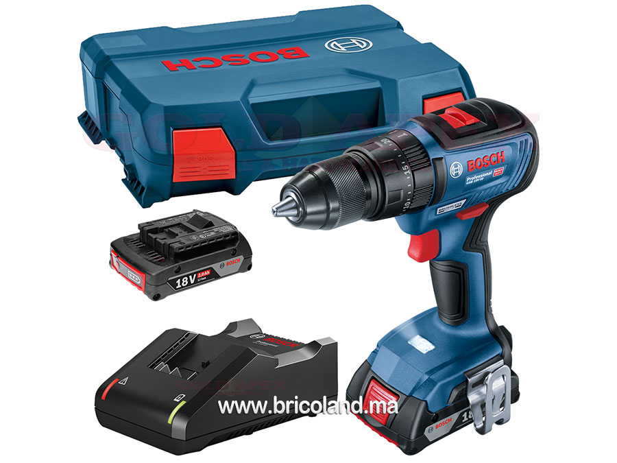 Perceuse-visseuse à percussion sans fil GSB 18V-50 Professional - Bosch-12666