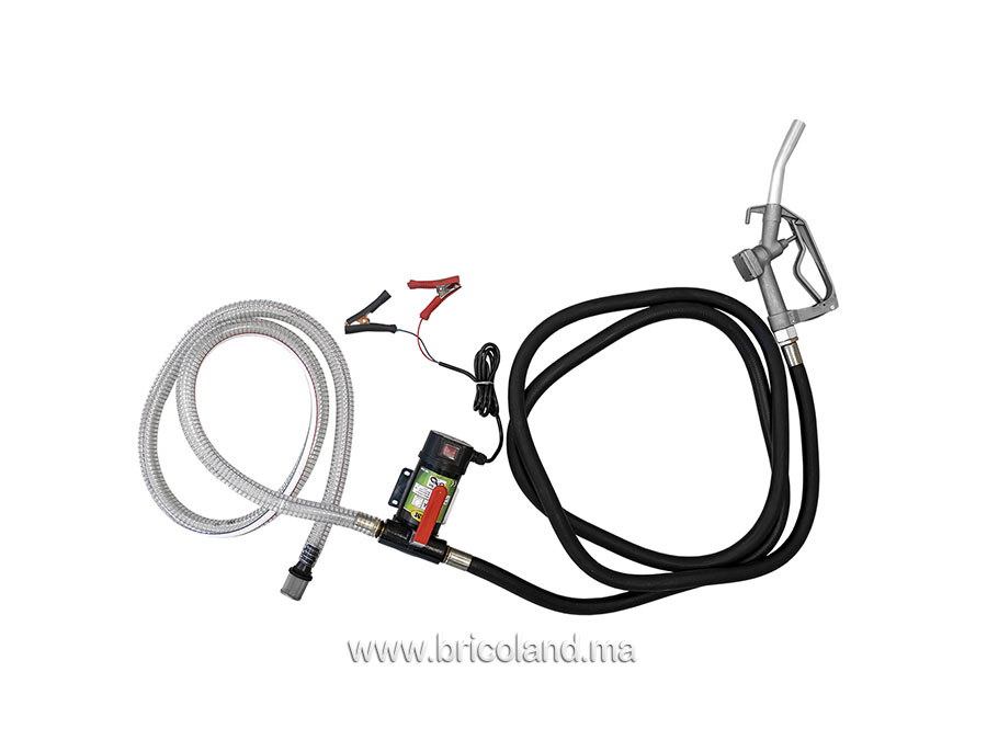 Pompe distributeur diesel 12V avec pistolet - JBM-0