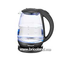 Bouilloire Electrique en Verre 1,7L- 2200W - Techwood-thumbnail