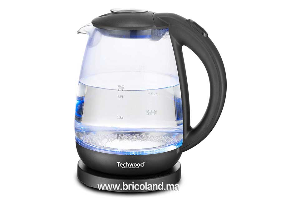 Bouilloire Electrique en Verre 1,7L- 2200W - Techwood-0